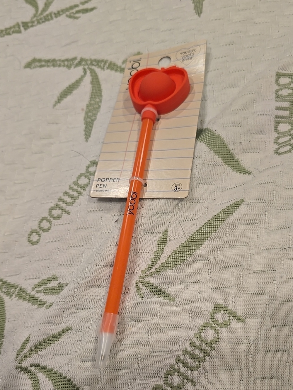 ❤️10/$13 Yoobi Orange Red Apple Popper Pen